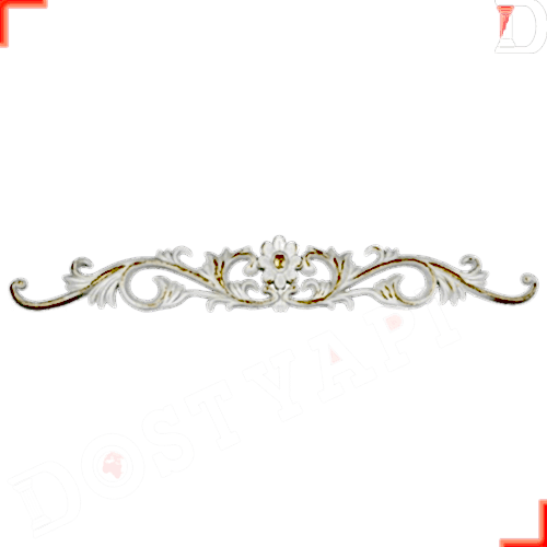 SARAY TAVAN MOTİF ORTA BEYAZ ALTIN