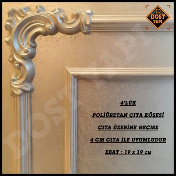 POLİÜRETAN ÇITA KÖŞESİ 4cm 1 ADET