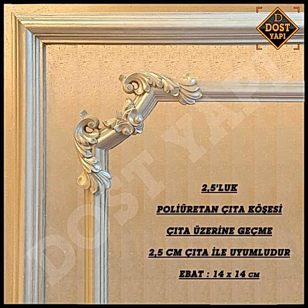 POLİÜRETAN ÇITA KÖŞESİ 2,5cm 1 ADET