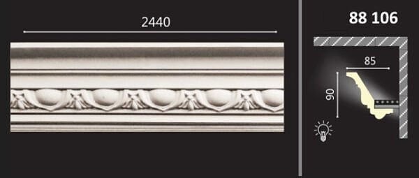 POLİÜRETAN DESENLİ KARTONPİYER 88106